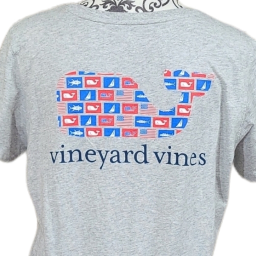 Vineyard Vines Flag Pocket Tee - Picture 5 of 9